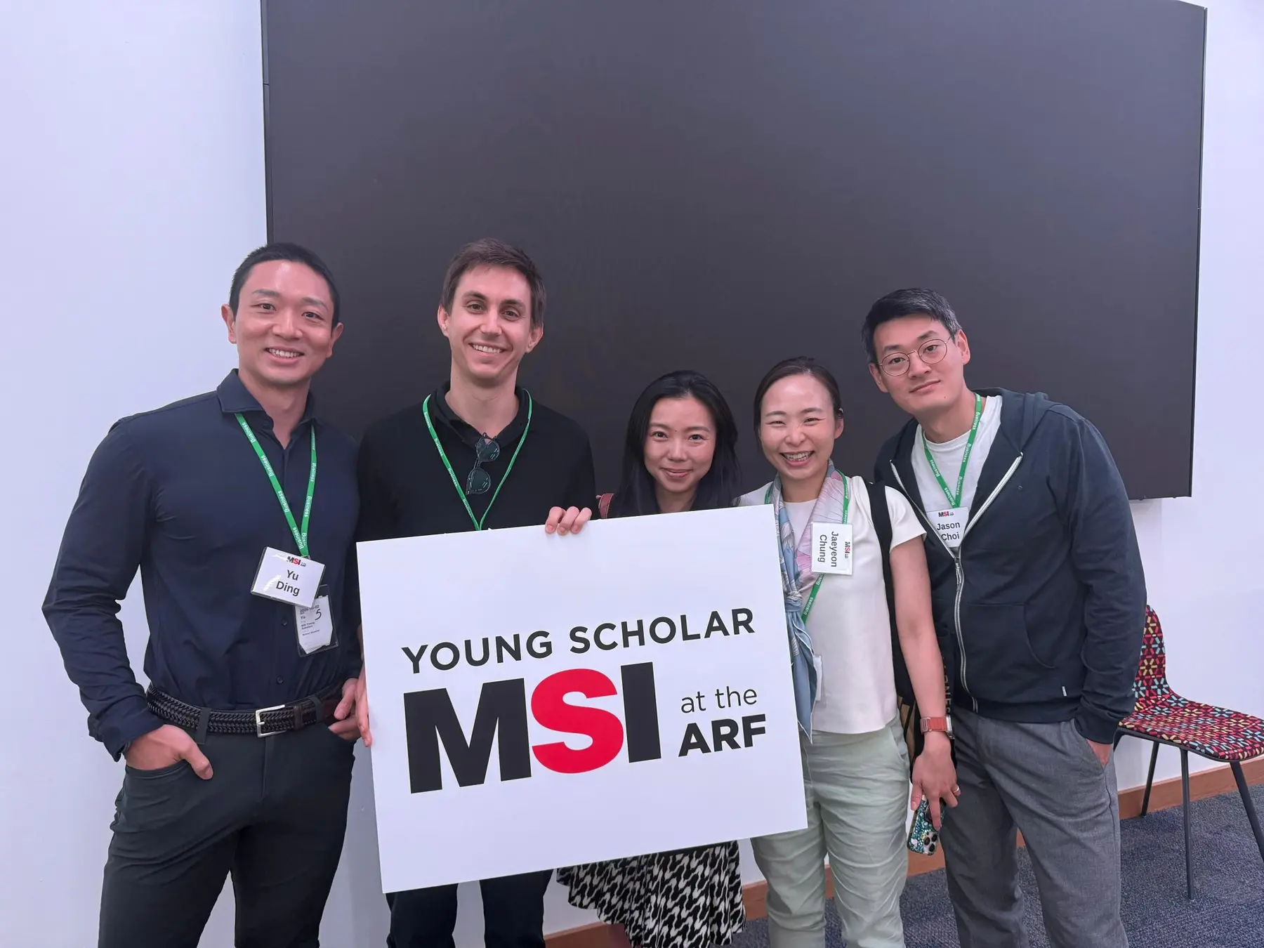 Jaeyeon Chung with members of the 2025 MSI Young Scholar cohort